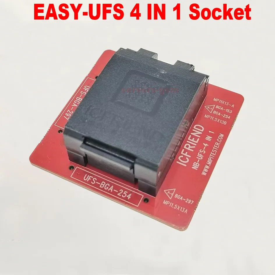 2025 The newest version ICfriend EASY ufs 4 in1 Adapter socket support ufs BGA 153/254/297, for easy jtag plus box work