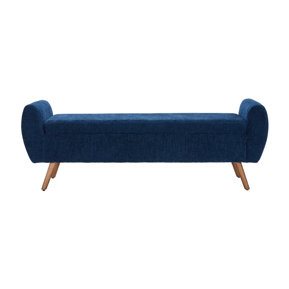 Voltsify Chenille Upholstered Storage Bench for Living Room Bedroom Hallway