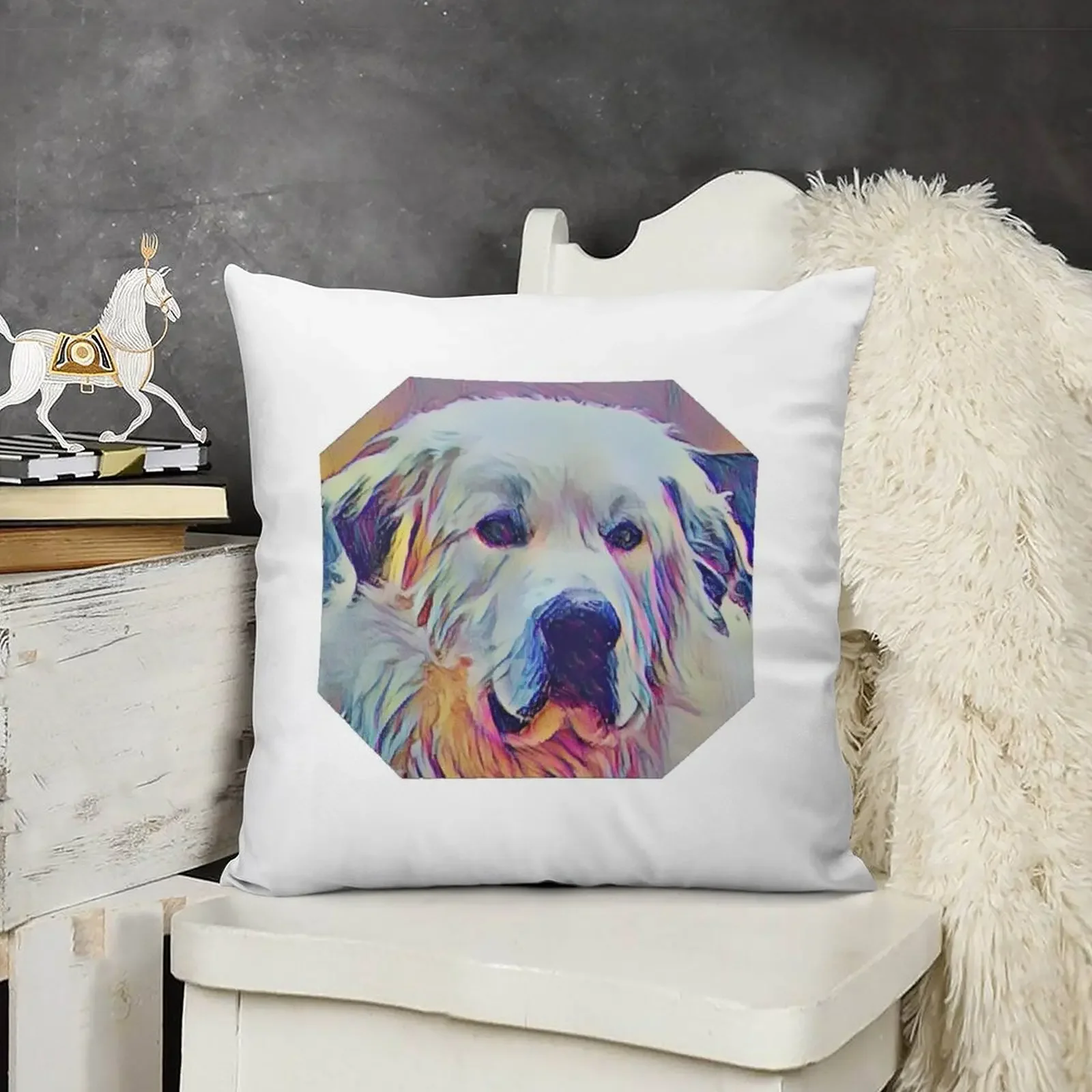 Great Pyrenees - Always Awesome! Throw Pillow Pillowcase Christmas Pillow Cases Sofa Cover pillow