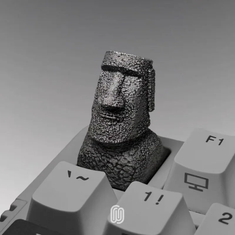 Easter Island Stone Statue 3D Resin Personalized Keycaps Custom Original Handmade Keycaps for Mechanical Keyboard Accessories