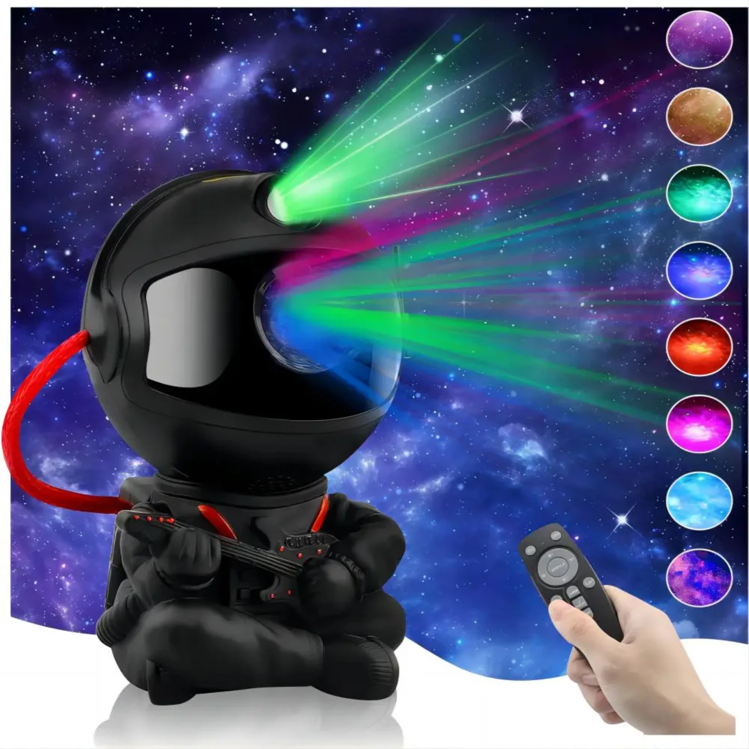 Enchanting and Mesmerizing LED Star Projector Lamp - Exquisite Space-themed Astronaut Night Light for Children's Bedrooms, Perfe