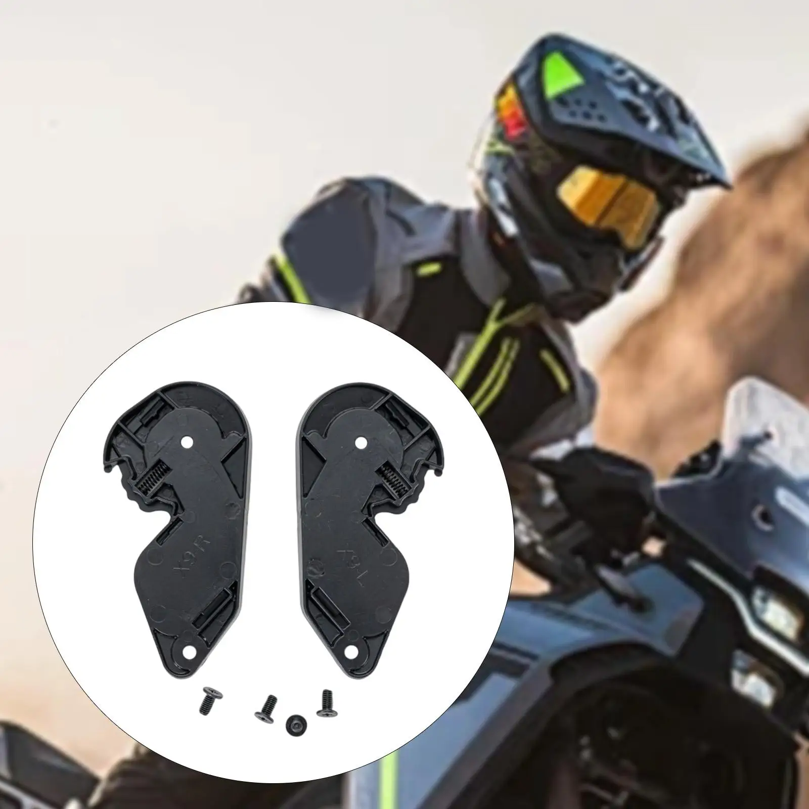 2x Helmet Shield Base Motorbike Accessories,Repair Parts,High Performance for Dot x9