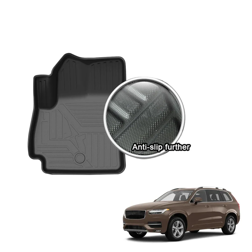 For Citroen C5 Aircross 2017-2019 2020 Car Waterproof Non-Slip Rubber Floor Mat TPE Fully Surrounded Foot Pad Left-hand drive