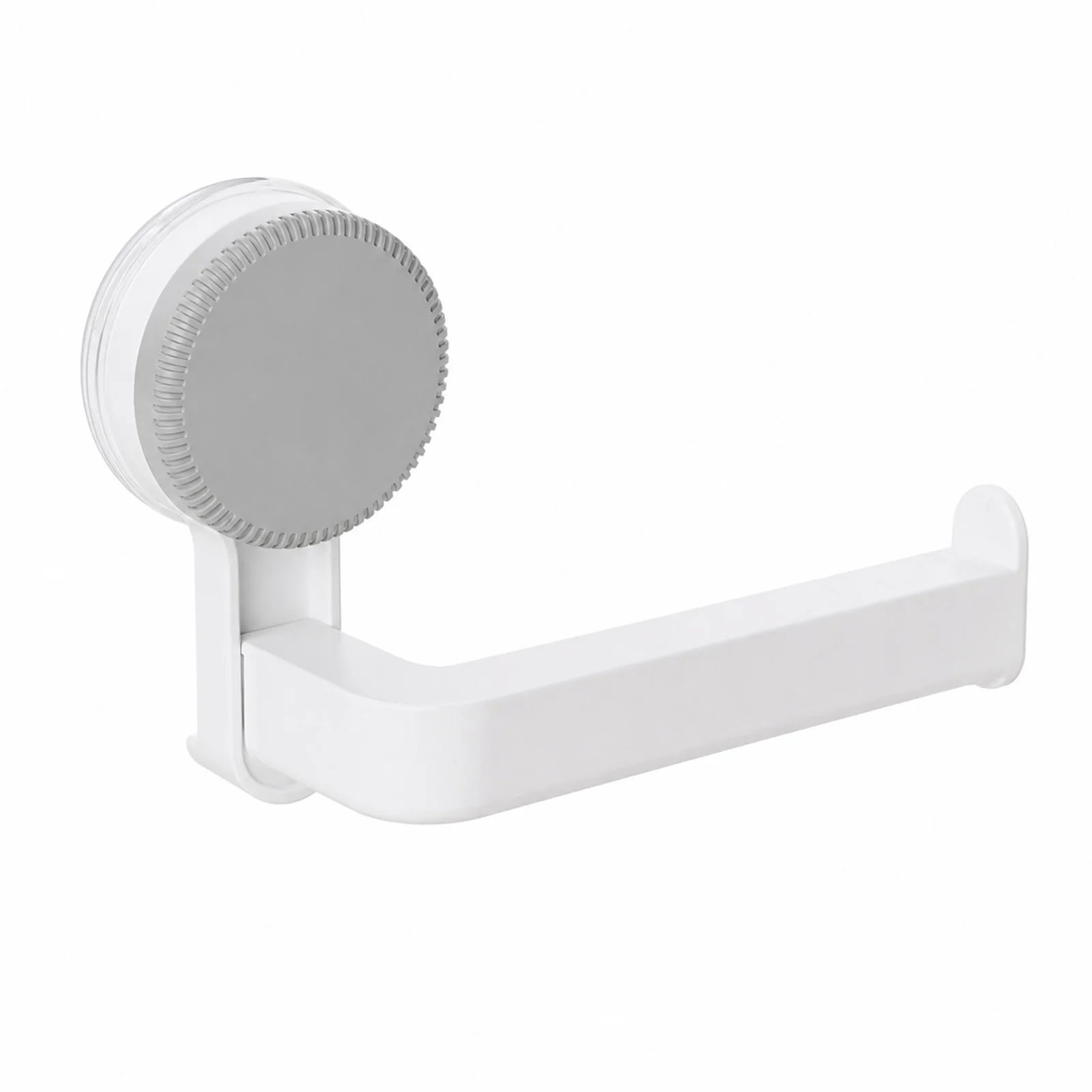 Bathroom Toilet Paper Holder Vacuum Suction Cup Wall Mount Dispenser with Phone Shelf for Tile Glass Surfaces Durable ABS