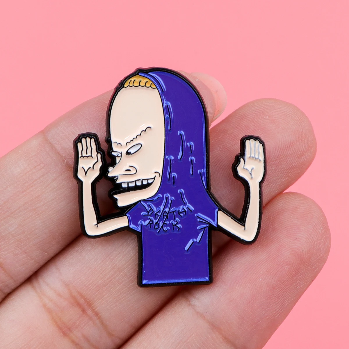 TV Classic Cartoon Enamel Pin Boy Brooch Pines Lapel Pins Badge on Backpack Clothing Accessories Funny Jewelry Friends Gifts