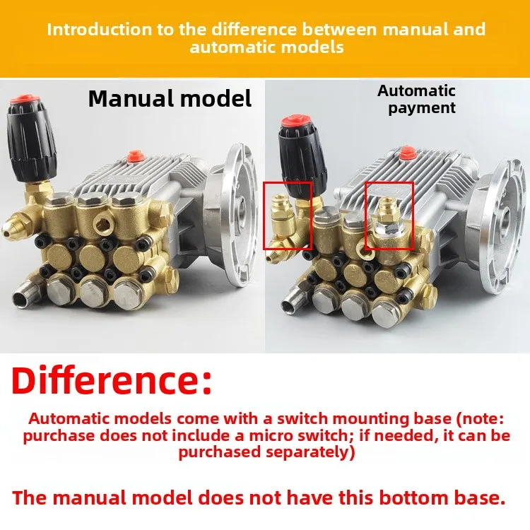 Premium GZ-18M Series High Pressure Pump Head Accessories For Washing Bot Manipulation Of Ultra-high Pressure Cleaner