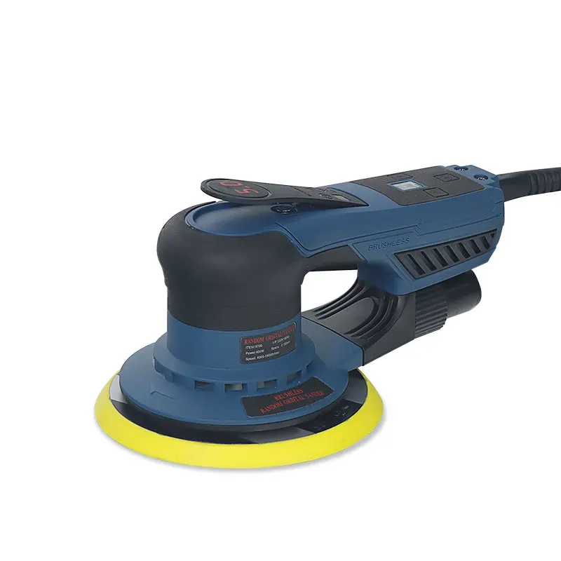 Plastic Box Packaging 360W 150MM Random Orbital Sander Machine 5mm Eccentricity Brushless Electric Orbital Sander