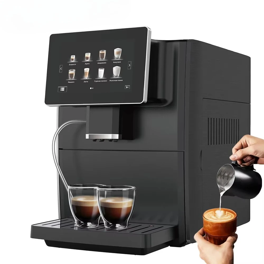 Custom Full Touch Visual Screen Display Portable Electric Smart Commercial Coffee Machine Fully Automatic Espresso Machine