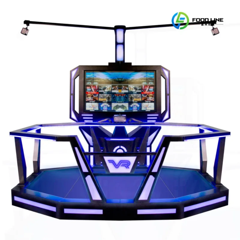 2026 Hot Sale FL Virtual Reality Treadmill 9d 360 Degree View Vr Space Walking Platform and Shooting Arcade Games Machine Custom