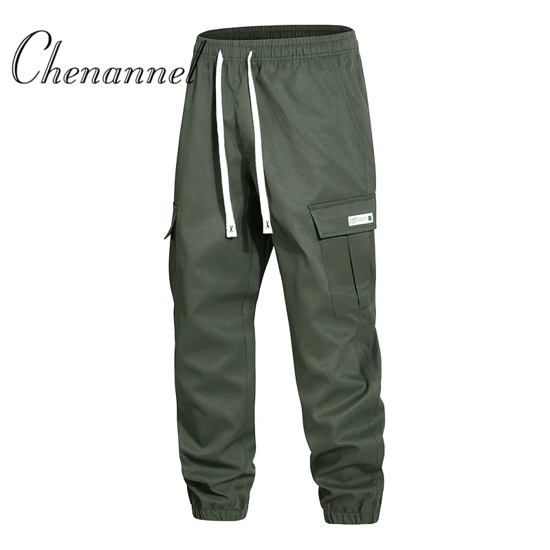 

Men's Spring Autumn Workwear Pants, American Street Retro Tapered Casual Sport Trousers