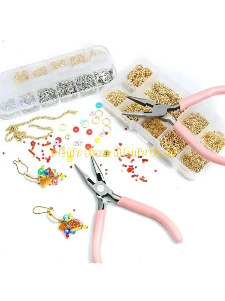 Y1AD 3 in 1 Jewelry Pliers Set Needle-Nose Pliers, Diagonal Pliers and Round Nose Pliers for Crafting Jewellery Art Project