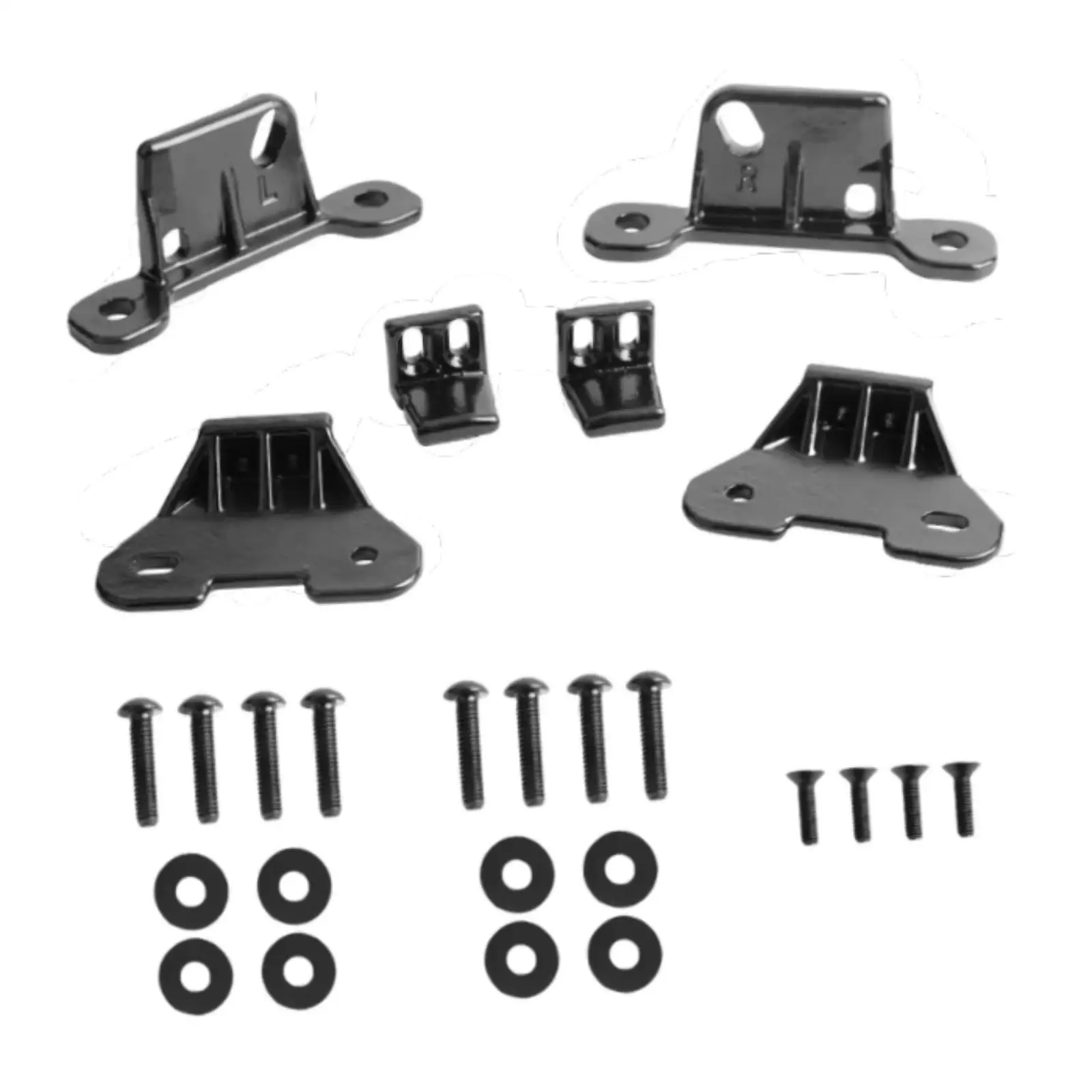 Hard Top Mounting Bracket Kit Metal Parts Accessories for Wrangler Gladiator Jt 18-24 Black Simple Installation Spare Parts