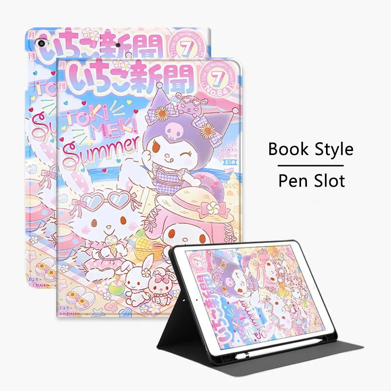 

Kuromi Case for iPad 10th Generation 10.9 Inch 9th 8th 7th 10.2in Cartoon Case For Ipad Pro Air4 5 Mini6 8.3in Tablet Cover Gift