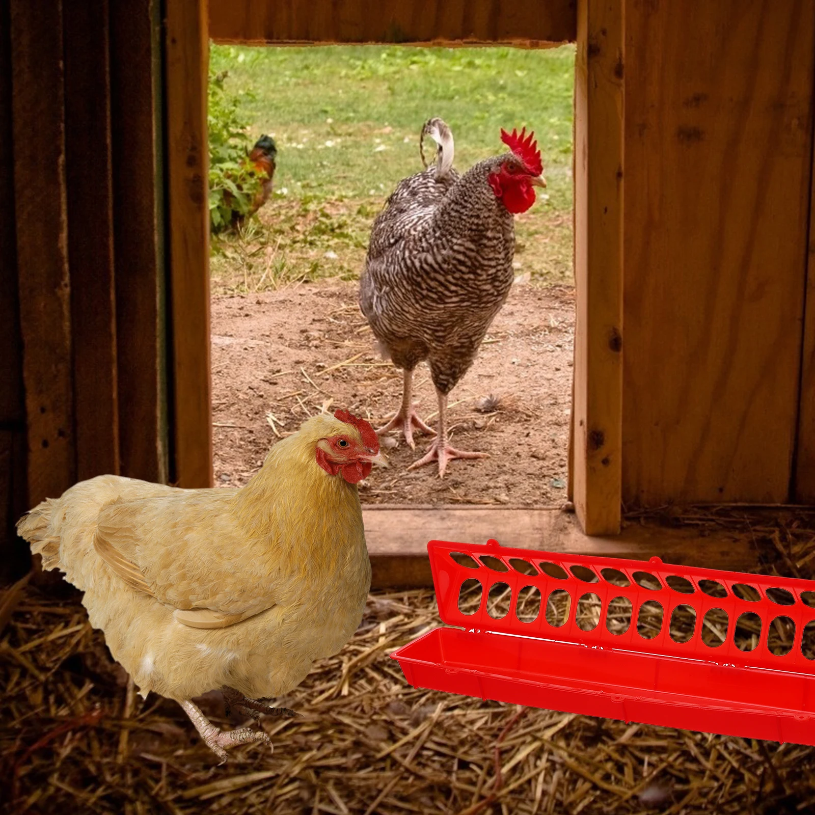 

2pcs Pigeon Feeding Long Trough Anti-Drop Food Trough Pigeon Cage Food Box Strong Durable Premium Material Easy Clean