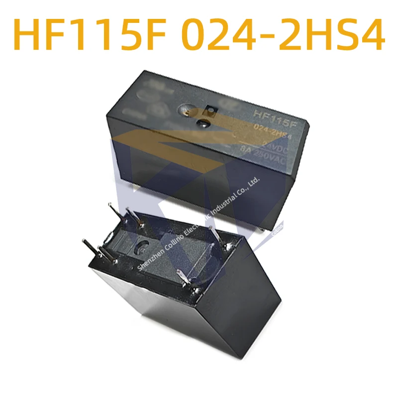 5pcs HF115F 012-2ZS4  HF115F 024-2HS4 12/24VDC 8A Automotive Relay