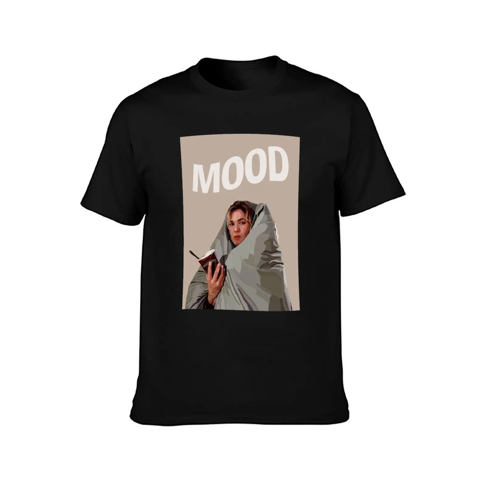 Bridget Jones Mood T-Shirt, Summer Casual Cotton Tee, Oversized Streetwear Tops, Vintage Graphic Print, Loose Fit Short Sleeve