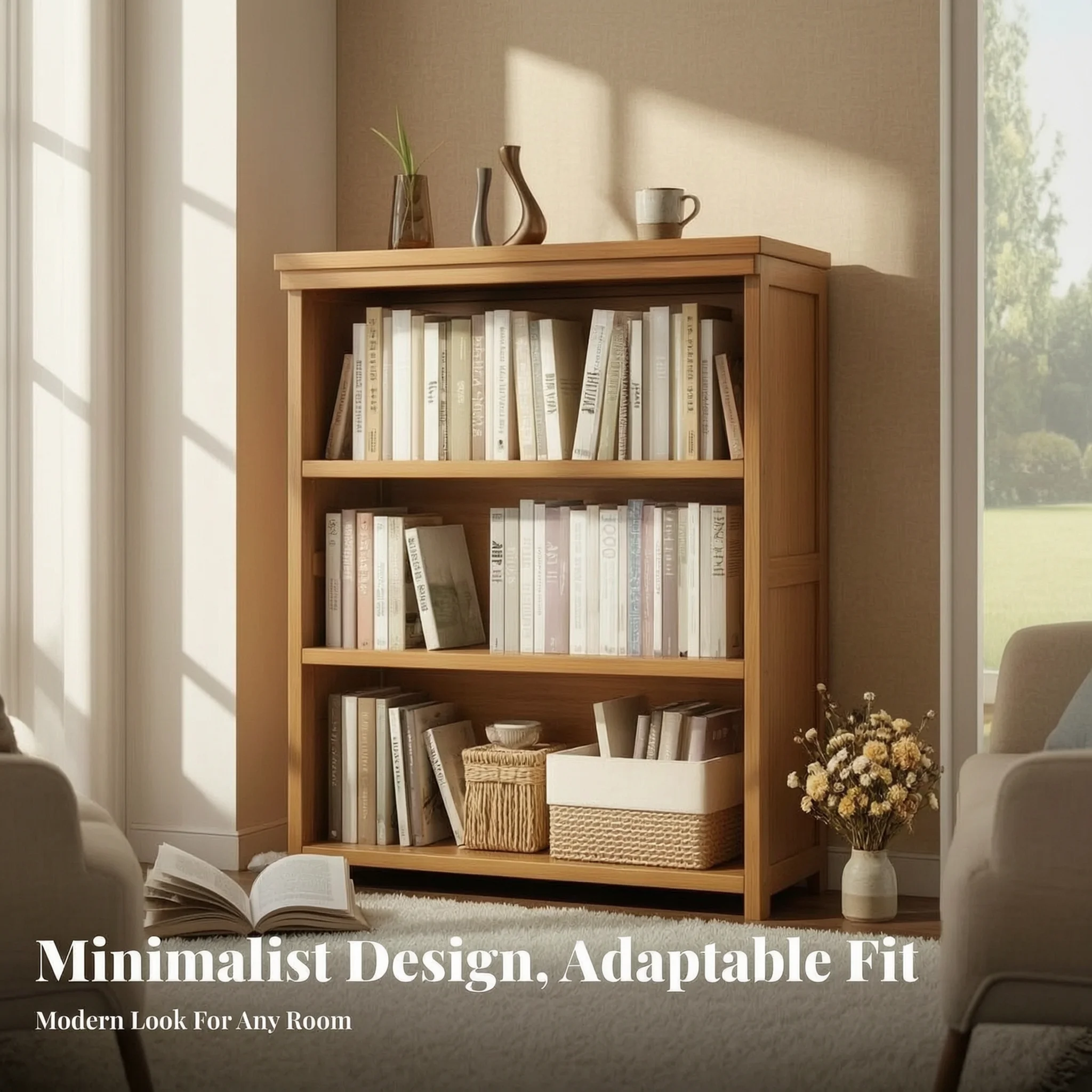 5-Tier Accessible Shelf Shelf Unit Stable Design Shelving Shelf Unit Large Capacity Multi-Functional for Children, Homeowners