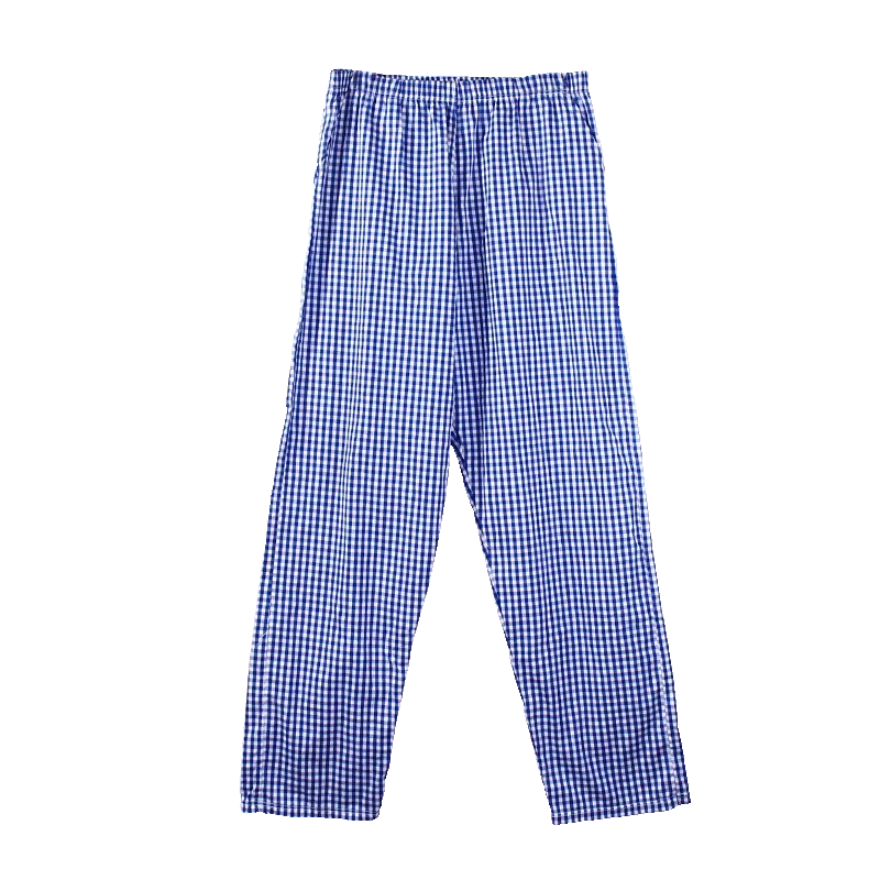 

5 шт. мужские брюки из чистого хлопка, домашние брюки, тонкие летние свободные клетчатые хлопковые домашние брюки, весенние и осенние брюки с кондиционером