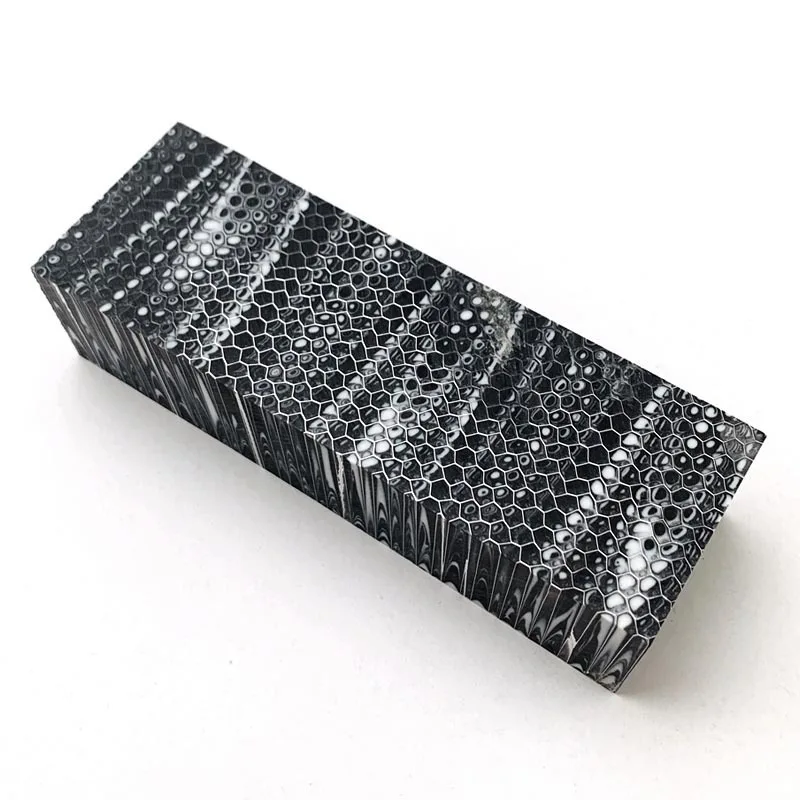 C-Tek DIY Handmade Resin Material Knife Handle Resin Honeycomb Patch Knife Handle Material Honeycomb DIY Accessories 120x40x8mm
