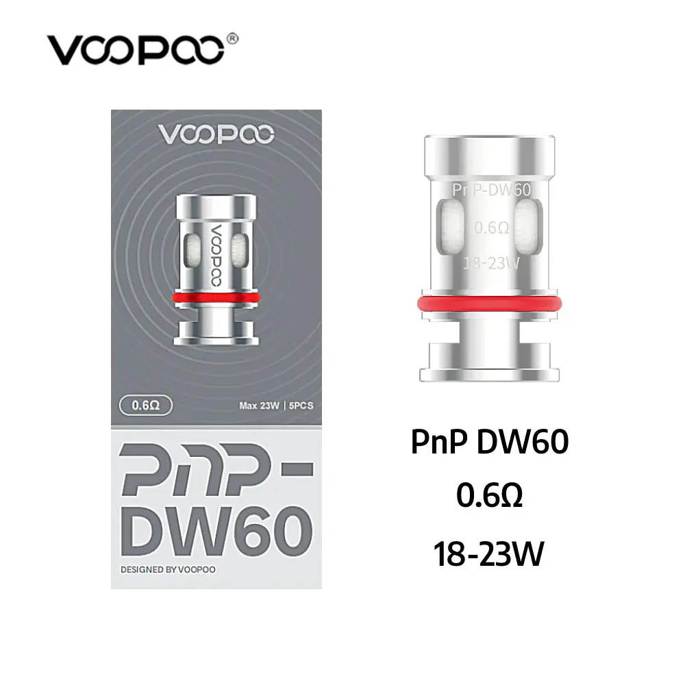 5 قطعة/الوحدة الأصلي VOOPOO PnP TW لفائف TW15/TW20/TW30 0.15ohm/0.2ohm/0.3ohm صالح PnP جراب لسحب H80S/اسحب E60/اسحب M100S