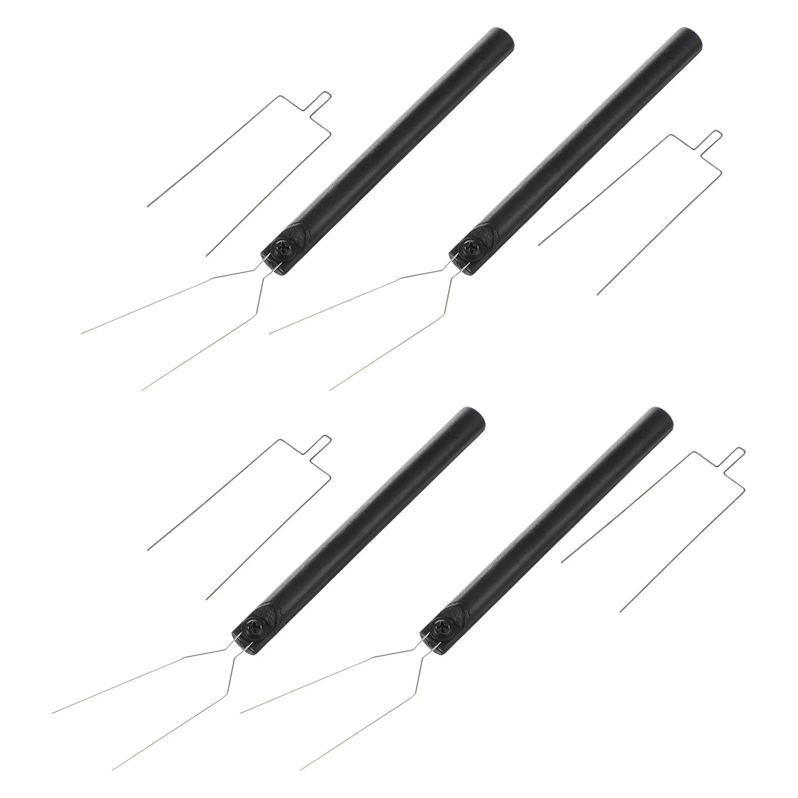 4Pcs Ic Chip Up Tools Two-Claw Precision Extractor for Tiny Electronic Components Motherboard Repair Non-Slip Handle Ic