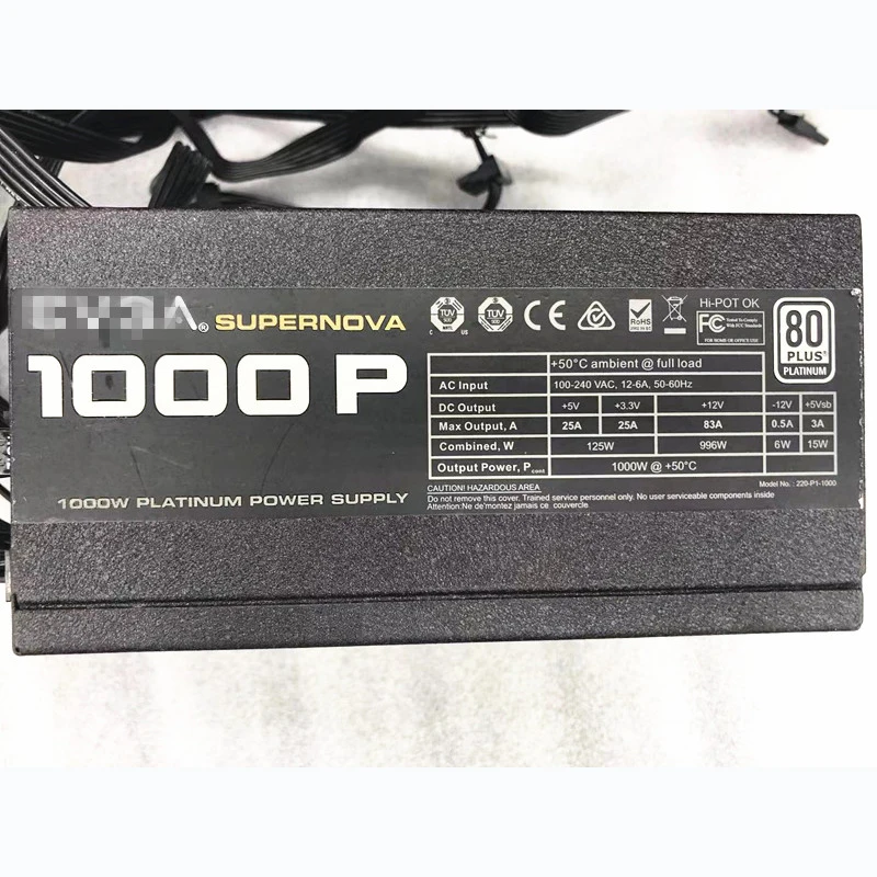 For Mining Power Supply for EVGA  Evga1000P 1000W Full Module