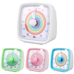 60 Minutes Visual Timer Time Management Tool Ultra Silent Kids Children Reminder Countdown Timer Night Light Alarm Clock