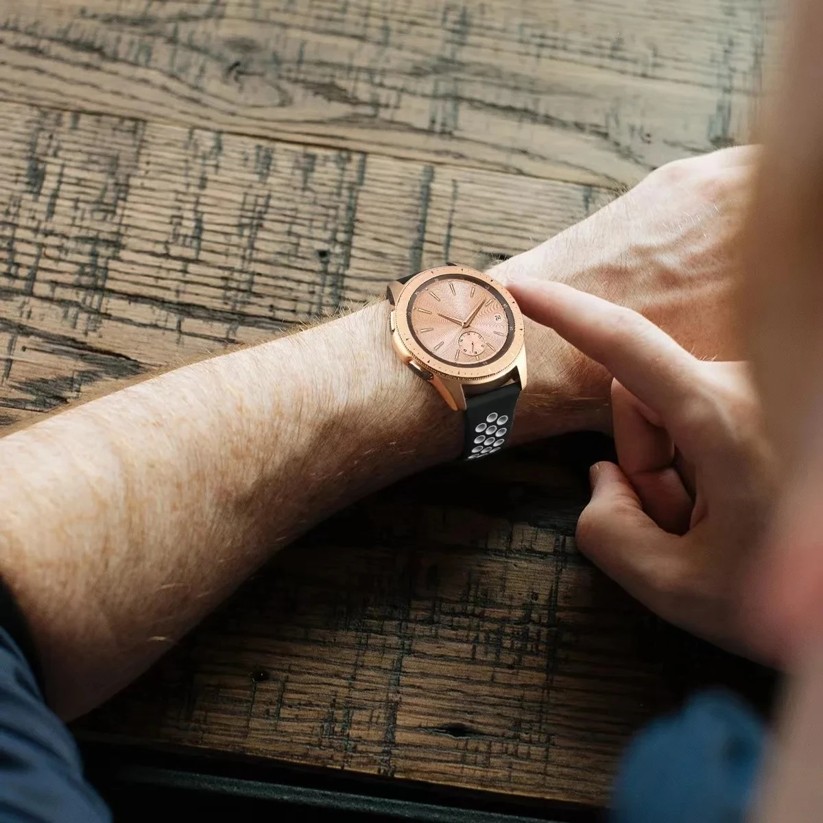 أنيق جيد التهوية لسامسونج جالاكسي 5/برو/4/كلاسيكي/نشط 2/جير s3 سبورت ، هواوي gt/2/3/برو ، 22 ، 20 وقي