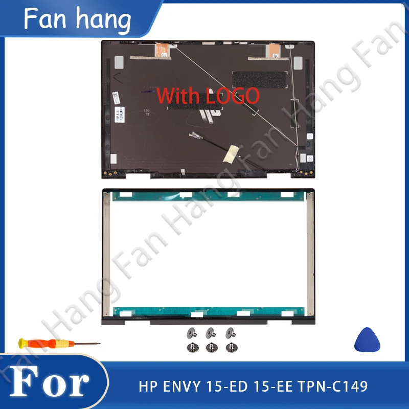 

New Covers For HP ENVY 15-ED 15-EE TPN-C149 Laptop LCD Back Cover Top Rear Lid Palmrest Front Bezel Bottom Hinges Parts Replace