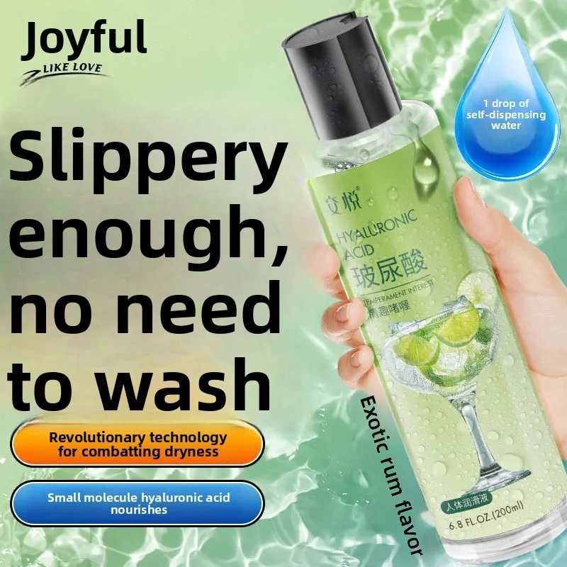 New Jiaoyue Lubricant Fruit Flavor Passionate Orgasm Liquid Hyaluronic Acid Long lasting Moisturizing Essential Oil for Couples