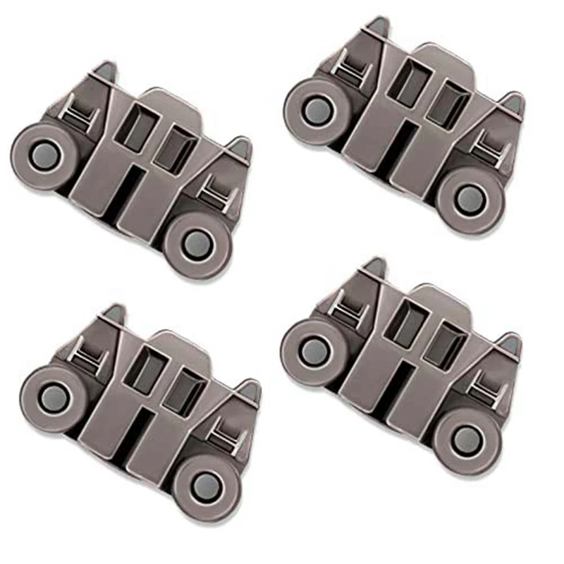 4 Packs W10195417 Dishwasher Wheel Dishwasher Roller Parts With STEEL Screws For Whirlpool Kenmore Maytag Kitchenaid Wheels