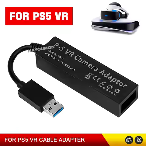 New VR Connecting Cable for PS5 VR Converter Cable PSVR VR Camera Adapter Cable for PS5 Game Console for PS4 Host Camera