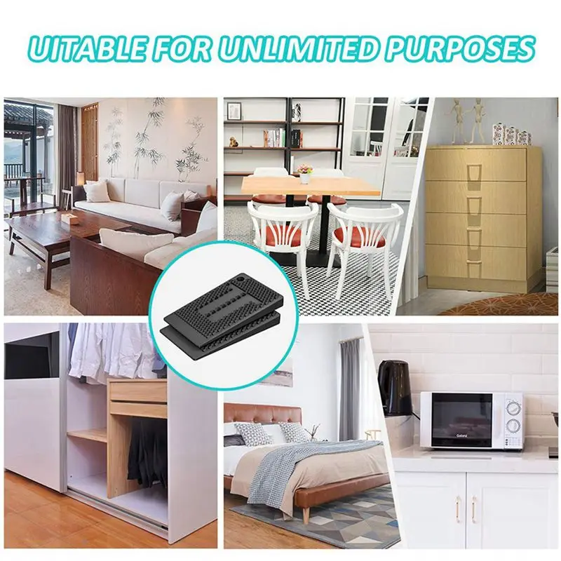 ABUH-Plastic Shims For Leveling - 108 Piece Jar, Strong And Durable Table Wedges, DIY Levelers For Furniture, Table, Chair