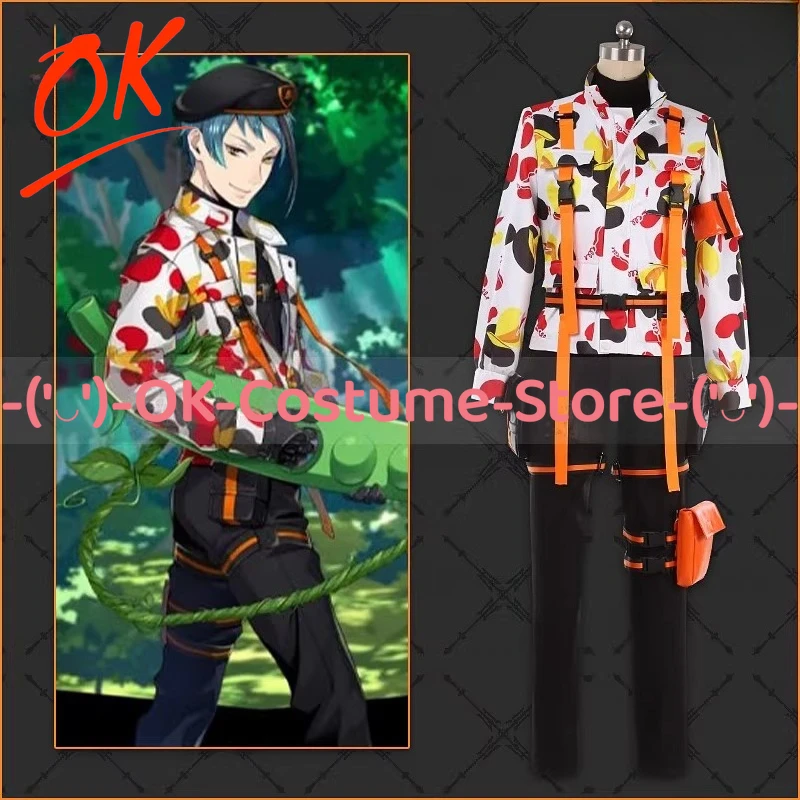 

[Индивидуальный размер] Костюм для косплея Octavinelle Jade Leech Beans Day Camo из Twisted Wonderland, униформа для Хэллоуина и вечеринок