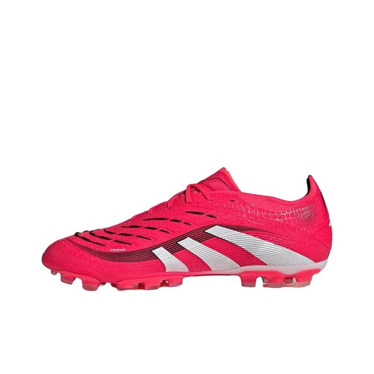 Adidas PREDATOR ELITE AG Artificial Ground Slip Resistant Abrasion Resistant Soccer Shoes Unisex Red White ID3839