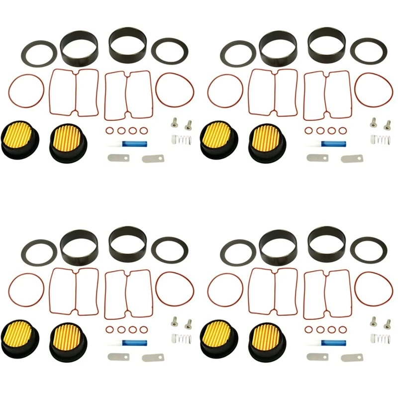 ABEZ 4X Oil Free Cylinder Sleeve And Piston Ring Kit For Mute Air 550W Air Compressor Accessories