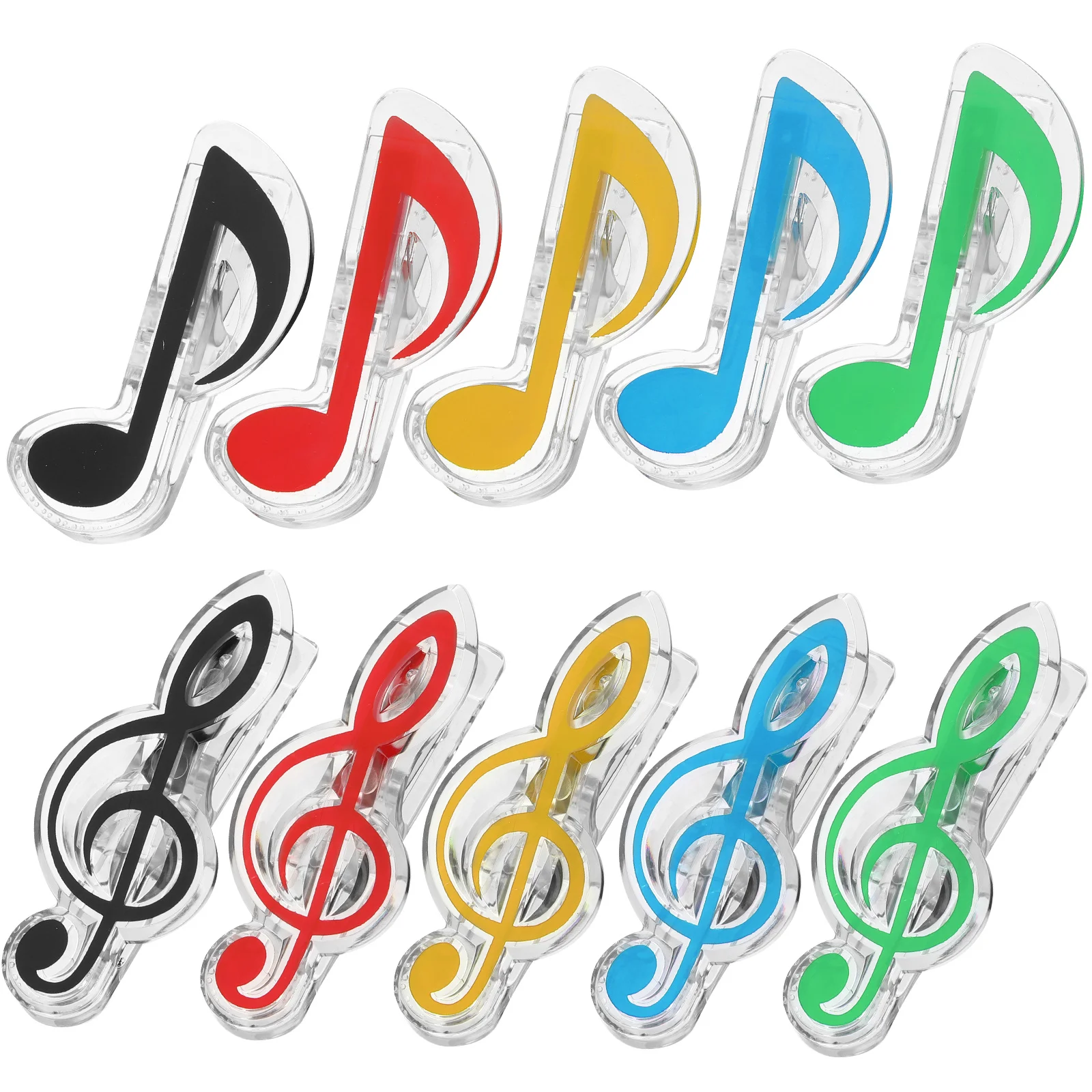 

20Pcs Music Book Page Holder Strong Plastic Note Clip Portable Stationery Clip for Sheet Music Reading Performance