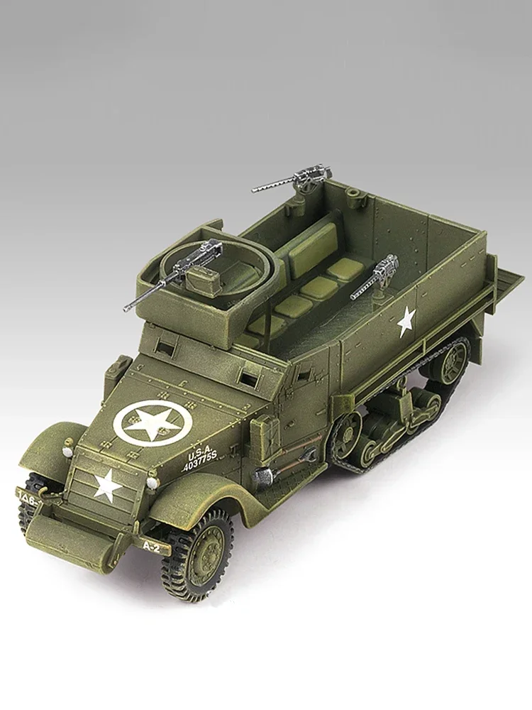 Academy Assembled Model Kit 13408 American M3 Half Track & 1/4 ton Amphibian Vehicle 1/72 Scale