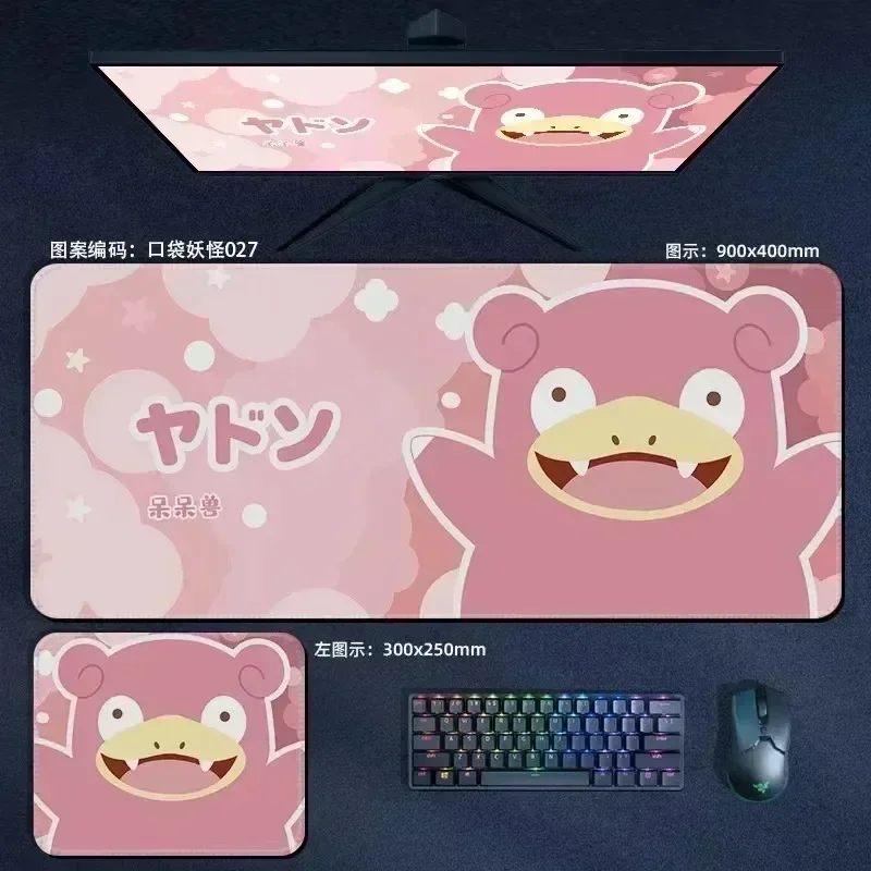 Anime Keyboard Pad Pocket Monster Pikachu Eevee Gaming Accessories Desk Mat Computer laptop Keyboard Pad  XXL Large Mousepad