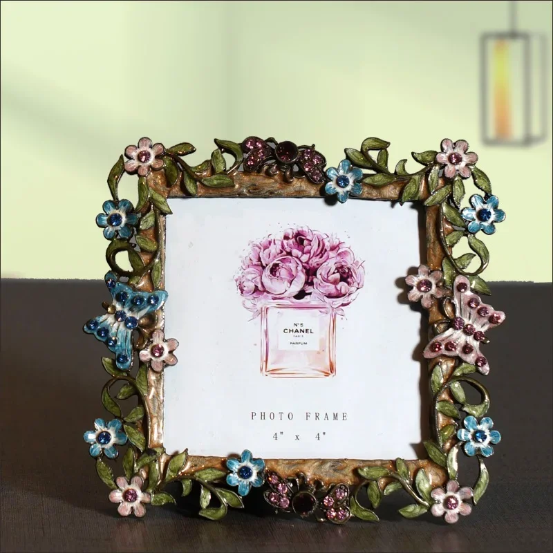 European classical butterfly photo frame creative ornament retro photo frame decoration room living room entrance table home jew