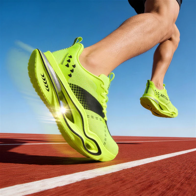 2026 Men's Professional Running Shoes, Lightweight Breathable Mesh Sneakers, Shock-Absorbing Marathon Training Jogging Shoes, Unisex Models for Teenagers, Available in Various Colors