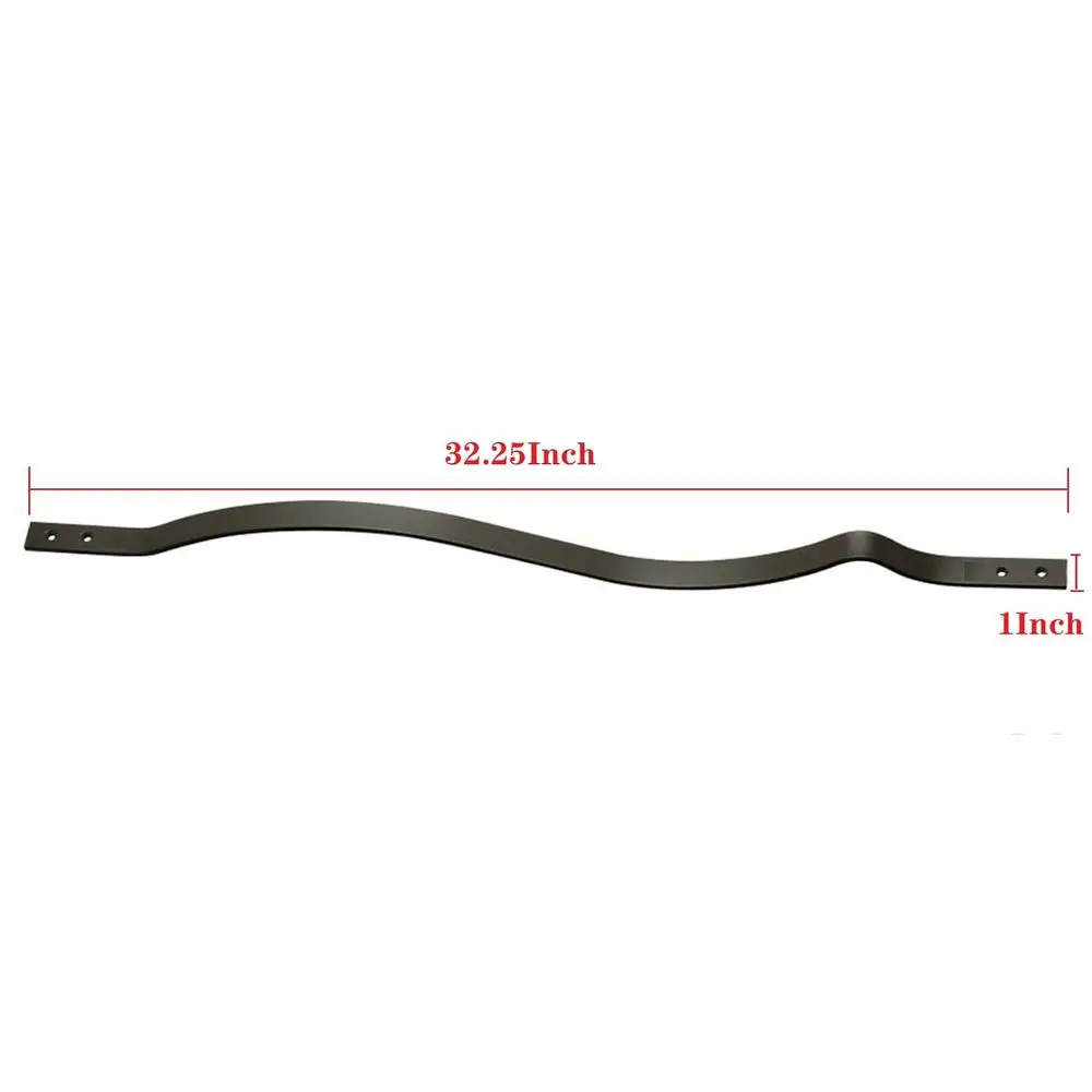 مغزل سطح معدني مكون من 61 قطعة، درابزينات سلالم خارجية مقاس 32.25 × 1 مع براغي، مناسبة للخشب والطوابق المركبة، دي أنيق