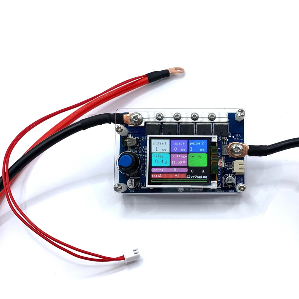 

Portable Mini Digital Display Spot Welder Control Board Spot Welding Machine 7-14V Battery DIY 18650 Battery Pack English
