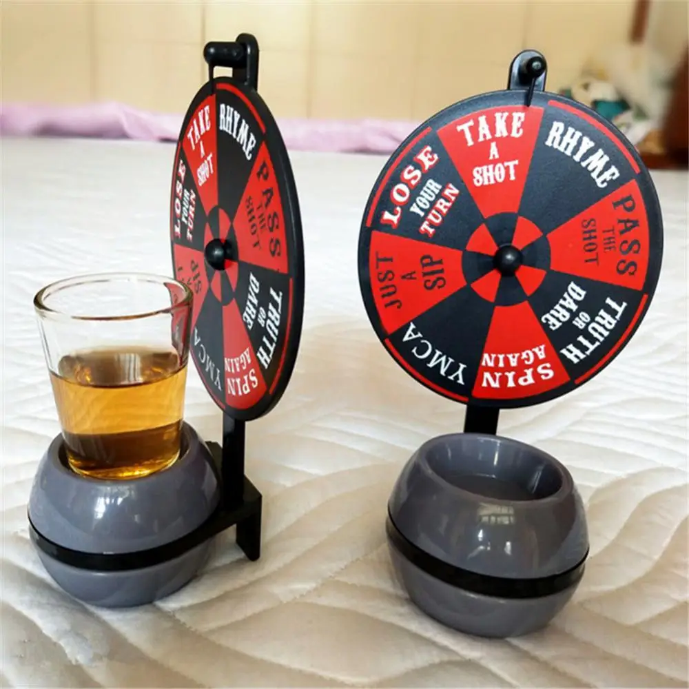 Beer Wine Board Game Pointer Shot Spinner Party Game Glass Cup Kit Spin Drinking Game Table Home Entertainment Bar Tools