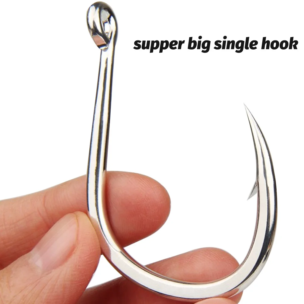 commercial grade large fish hooks fir commercialfishing companues Fishing Hook Giant 39960 28/0 Stainless Steel Shark Tuna Circle Big Game Saltwater : Sports & Outdoors built rig designed to elevate your snapper fishing experience 60PCS/Box DERKERL Fishing Hooks, Extra