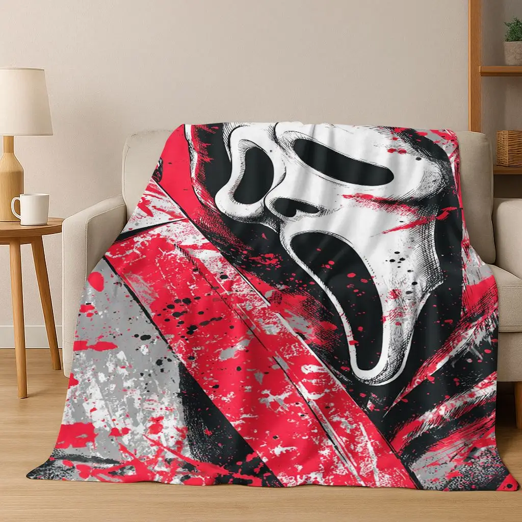 الرعب تشاكي Pennywise مهرج هالوين المنشار فريدي كروجر الفانيلا بطانية لينة بطانية دافئة لغرفة النوم غرفة المعيشة السرير نزهة