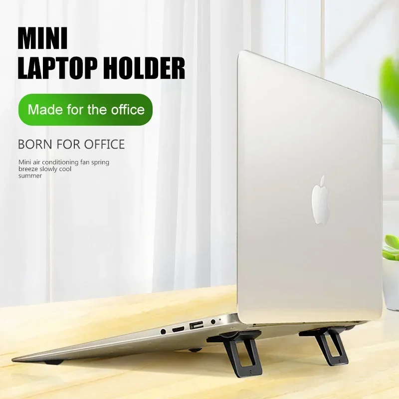 Foldable Invisible Desktop Anti Slip Stand Portable Mini Laptop Holder Cooling For MacBook Air Pro Galaxy Tab Book HP i7RTX4050