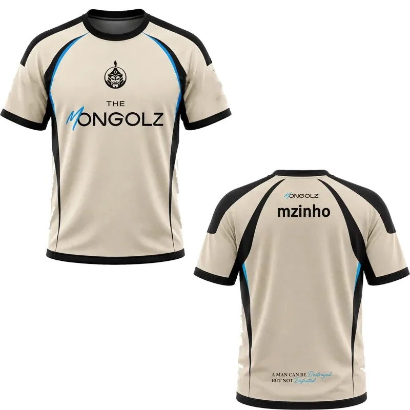 The MongolZ Team Jersey Casual Major T-Shirt Uniform 2026 New CS2 Esports CSGO 3D T Shirt Fashion Personality Y2k Gamer Fans Top