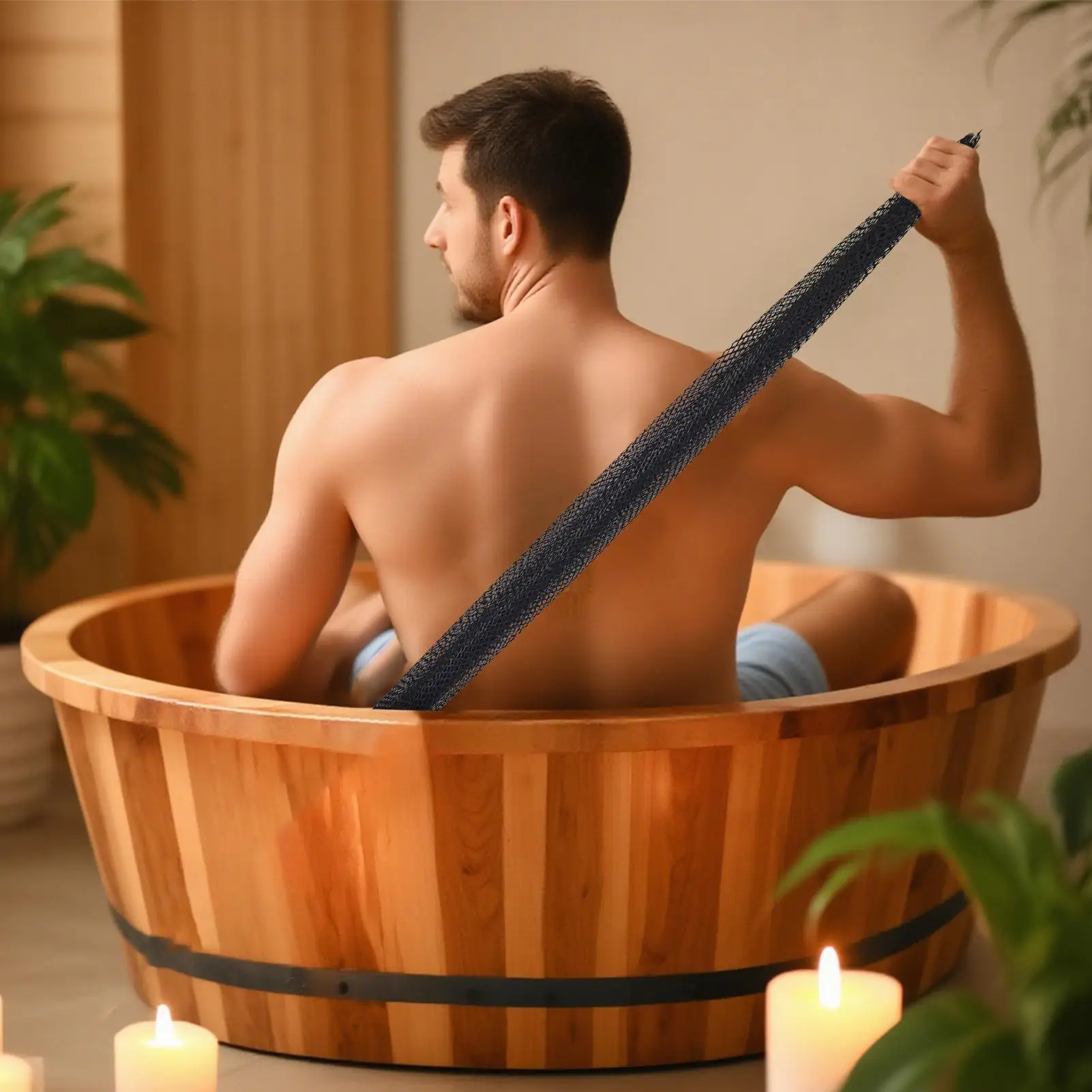 

Африканский сетчатый скребок для тела, тряпка для тела с шнурком, скребок для спины для после тренировок, очищения сухой чувствительной кожи, релаксации