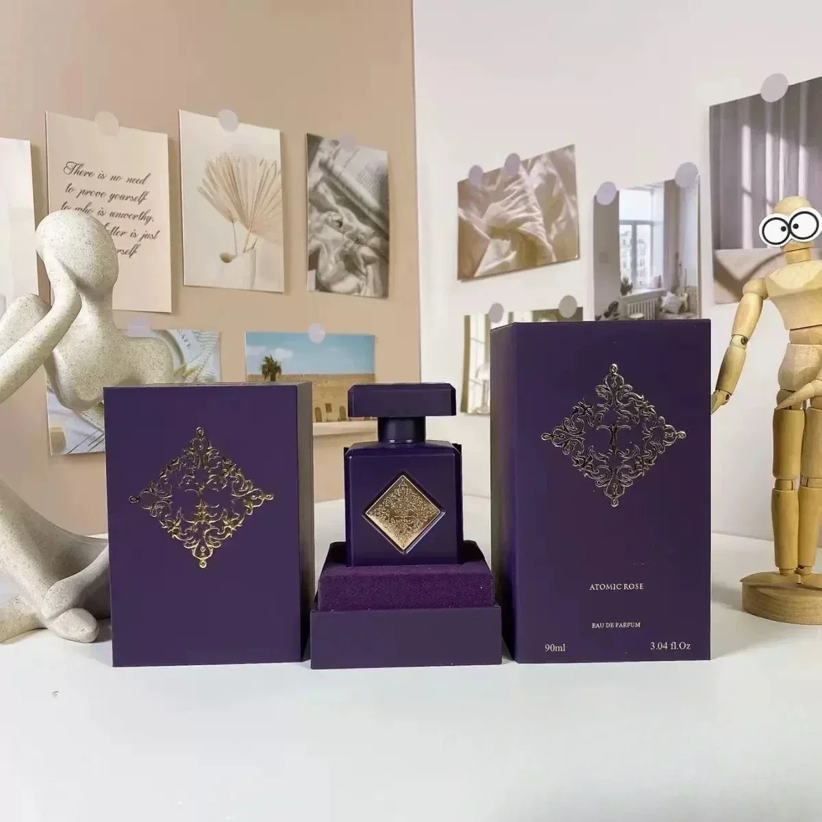 90ml ニッチ ユニセックス イニシオ パフューム 長持ちするオリエンタルウッディの香り ウード、バニラ、ムスク、ローズ配合 エレガントなデイリーフレグランス